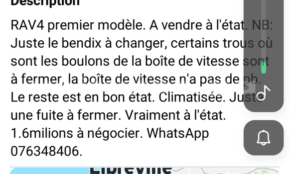 Acheter Occasion Voiture Toyota RAV4 Noir à Libreville, Estuaire